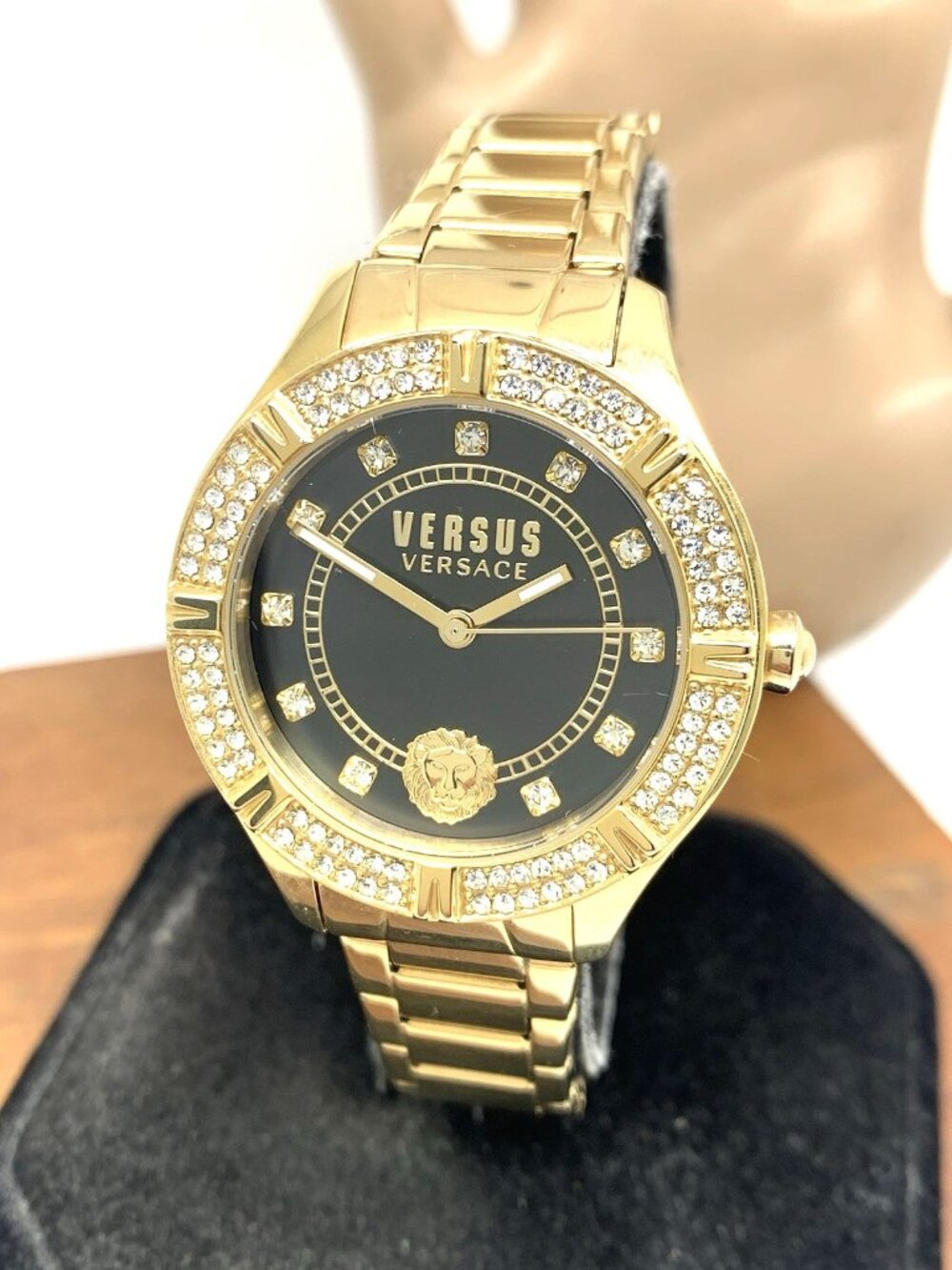 Versus by Versace Women's Watch VSP263221 Black Dial Gold Stainless Steel 36mm
